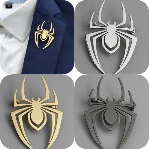 Fashion Punk Style Spider Hollow Brooch