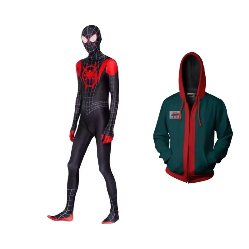 Superhero Spider-Man Miles Morales Cosplay Costume - Image 6