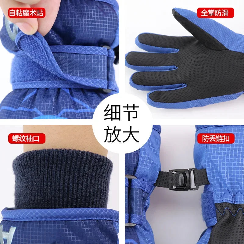 Hasbro Spider-Man Iron Man Elsa Princess Five-Finger Outdoor Gloves - Image 4