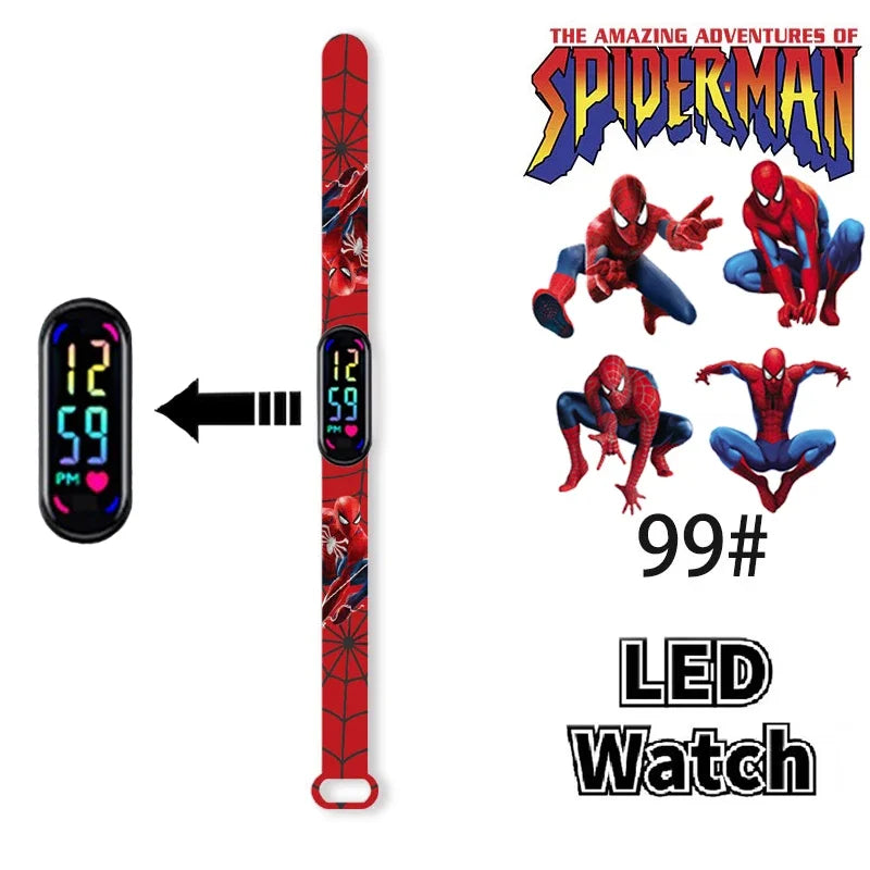 Disney Frozen & Spider-Man Children’s Anime Figure Bracelet Wristwatch - Image 18