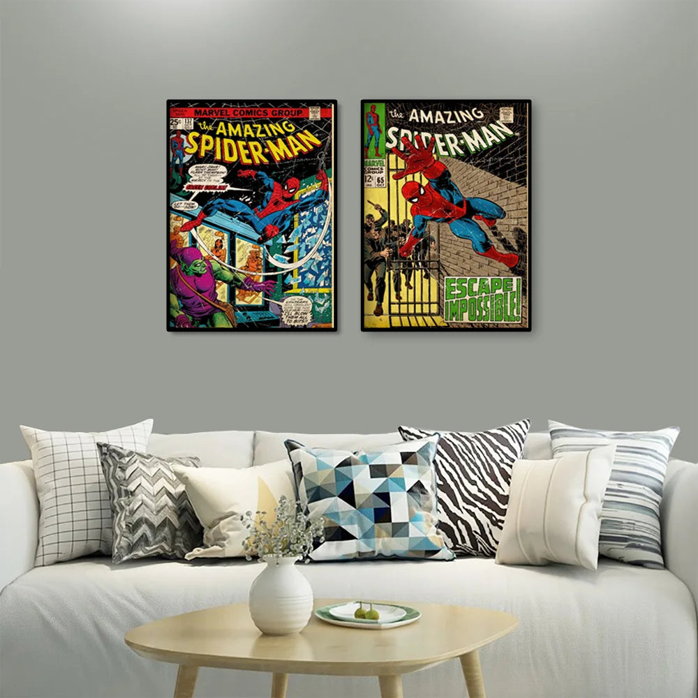 MINISO Marvel Superhero Spider-Man Vintage Poster - Image 6
