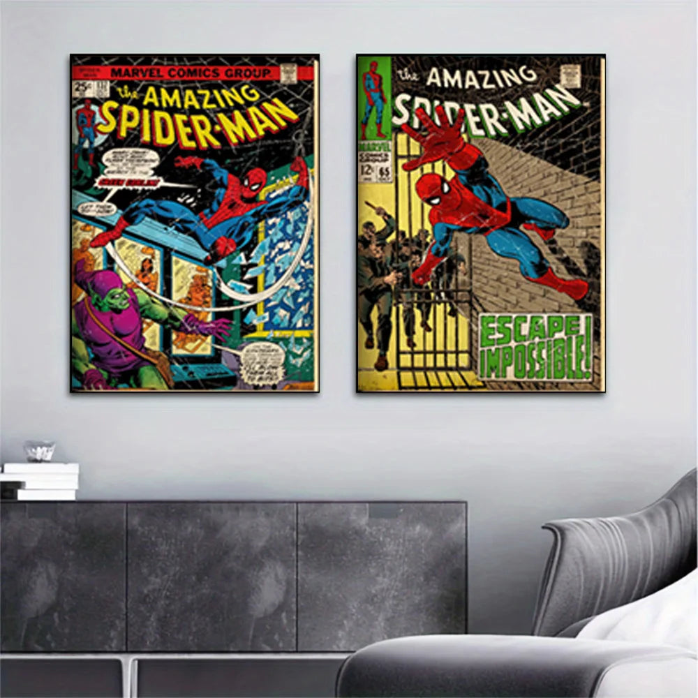 MINISO Marvel Superhero Spider-Man Vintage Poster - Image 5