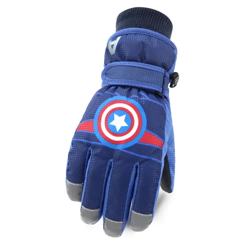 Hasbro Spider-Man Iron Man Elsa Princess Five-Finger Outdoor Gloves - Image 5