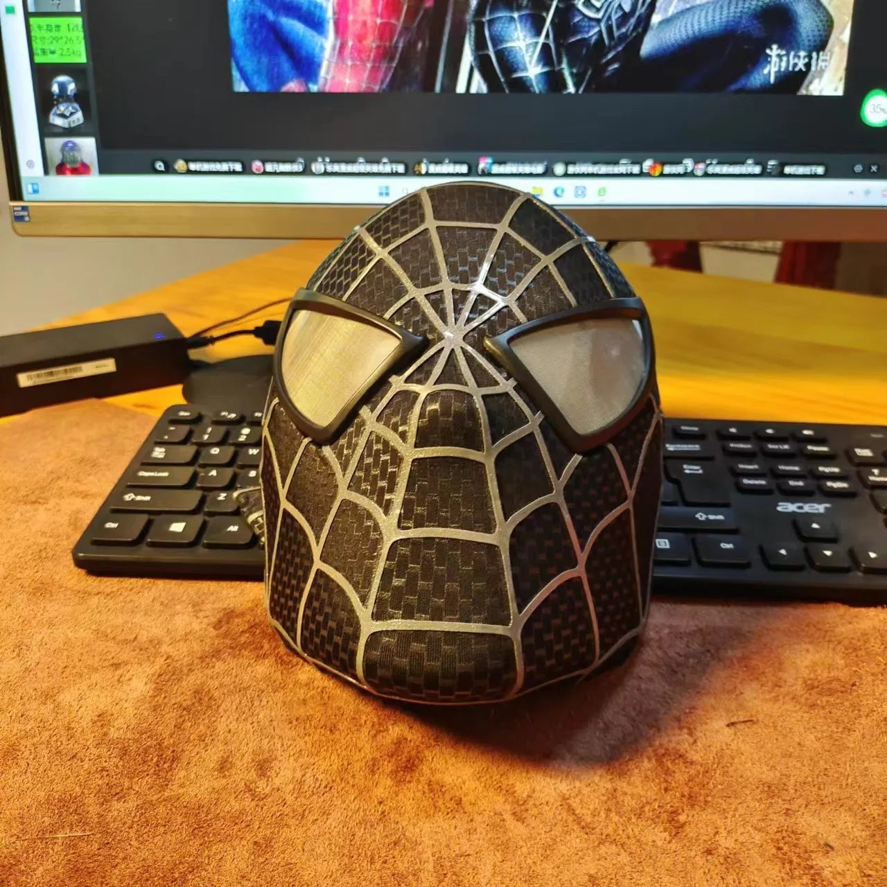 1:1 Tobey Spider-Man Venom Helmet Mask - Image 8