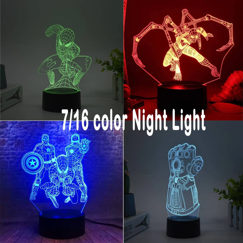 2024 Spider-Man vs. Venom LED Night Lamp