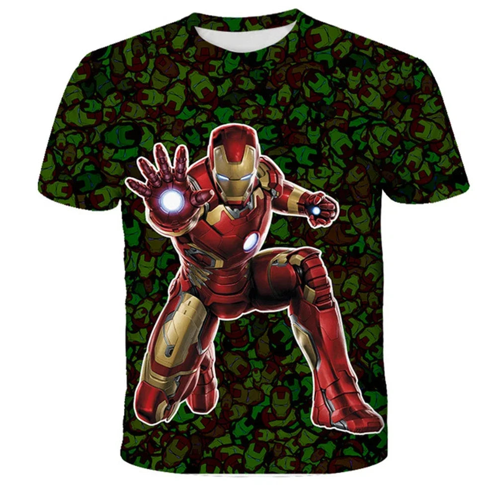 Spider-Man & Avengers 3D Printed Summer T-Shirts - Image 2