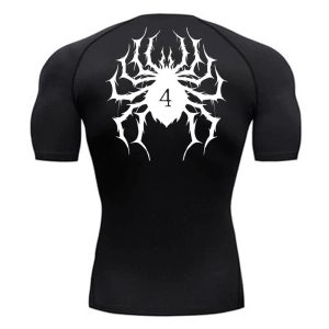 Spider Print Compression Shirts for Men