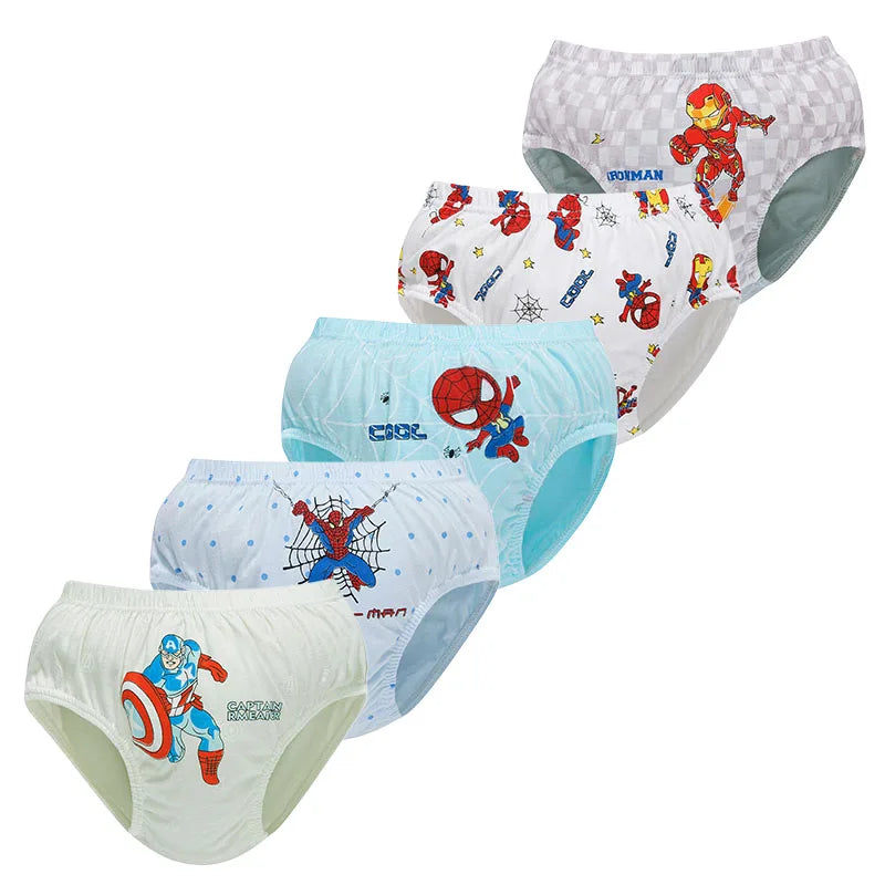 Exquisite Boxed 5-Piece Boys' Spider-Man Cotton Underwear - Image 7