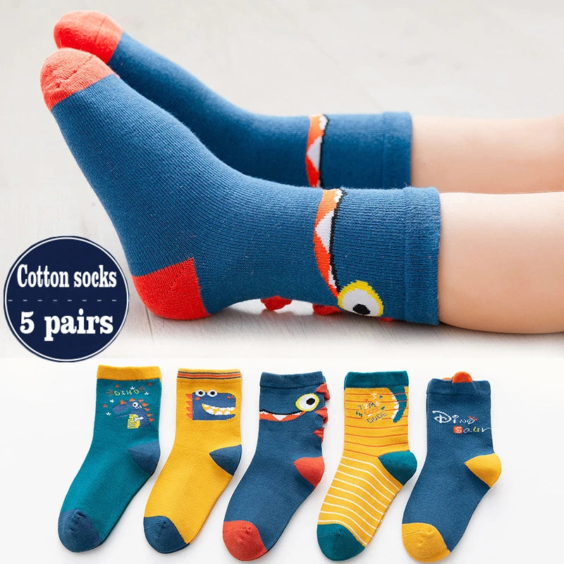 5 Pairs Spider-Man Kids Socks - Image 6
