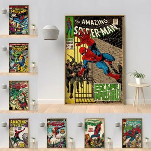 MINISO Marvel Superhero Spider-Man Vintage Poster