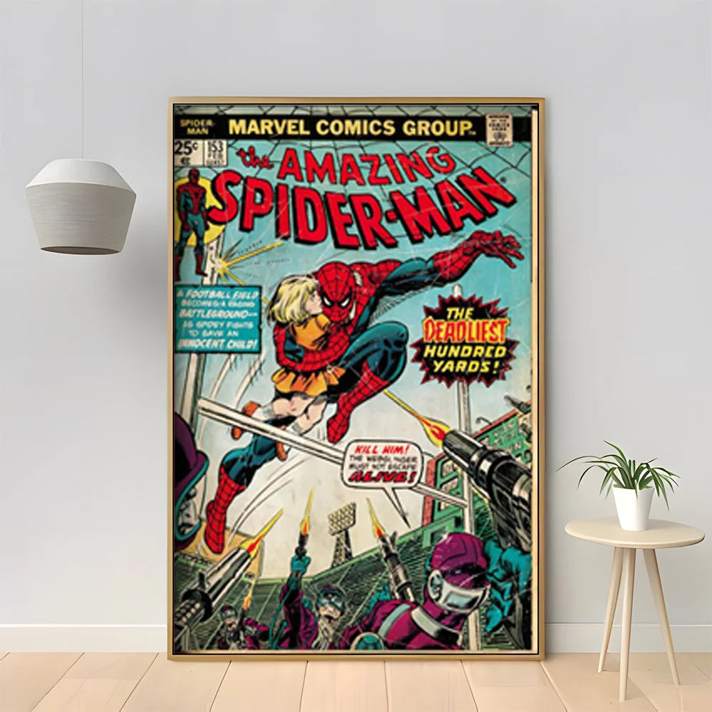MINISO Marvel Superhero Spider-Man Vintage Poster - Image 9