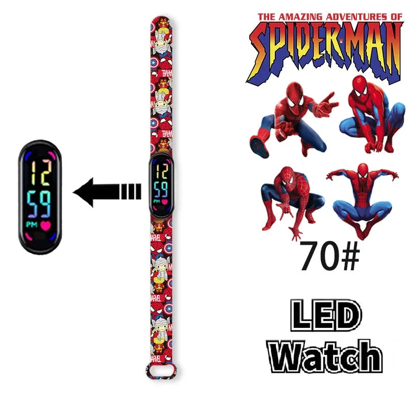 Disney Frozen & Spider-Man Children’s Anime Figure Bracelet Wristwatch - Image 39
