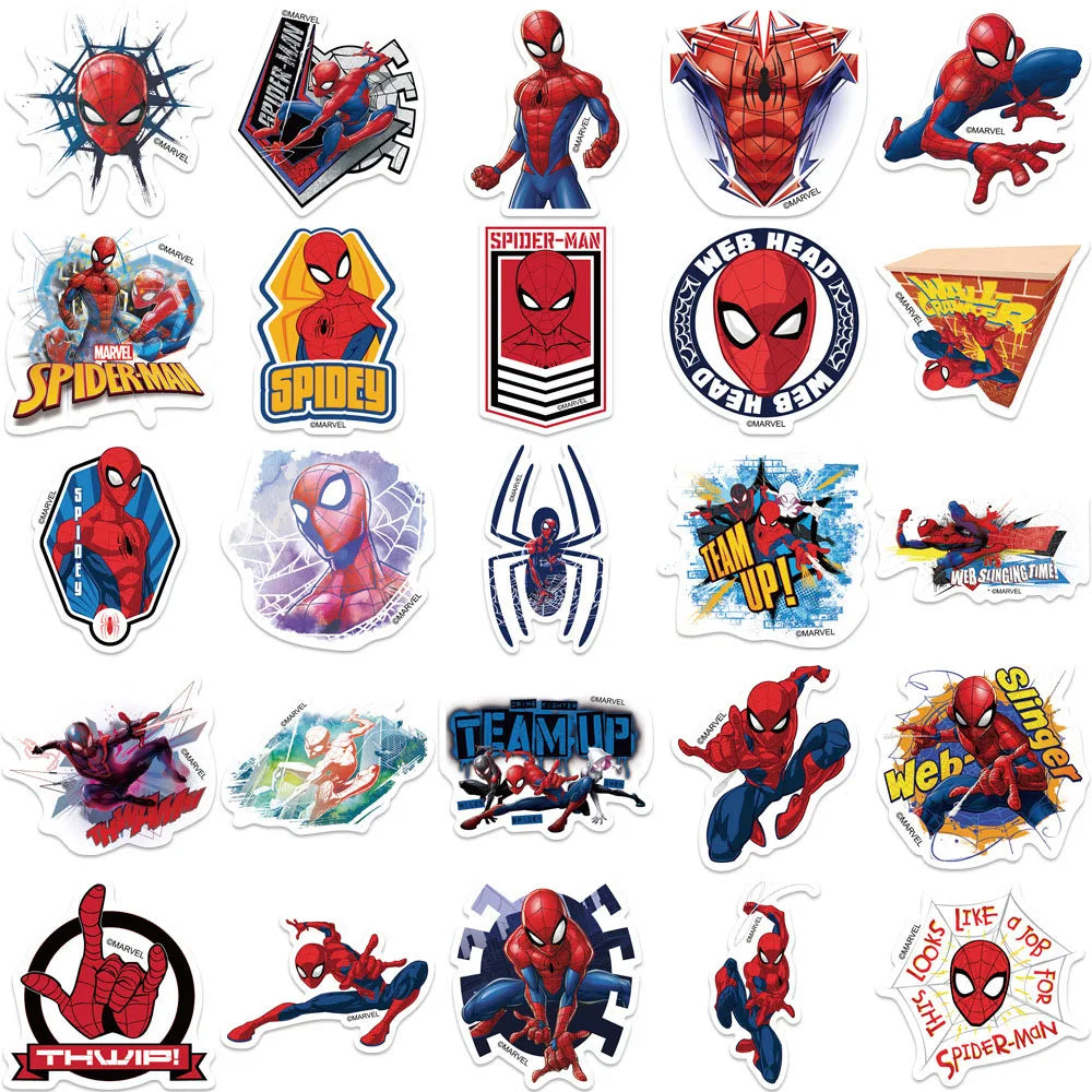 50pcs Cartoon Spider-Man Graffiti Stickers - Image 5