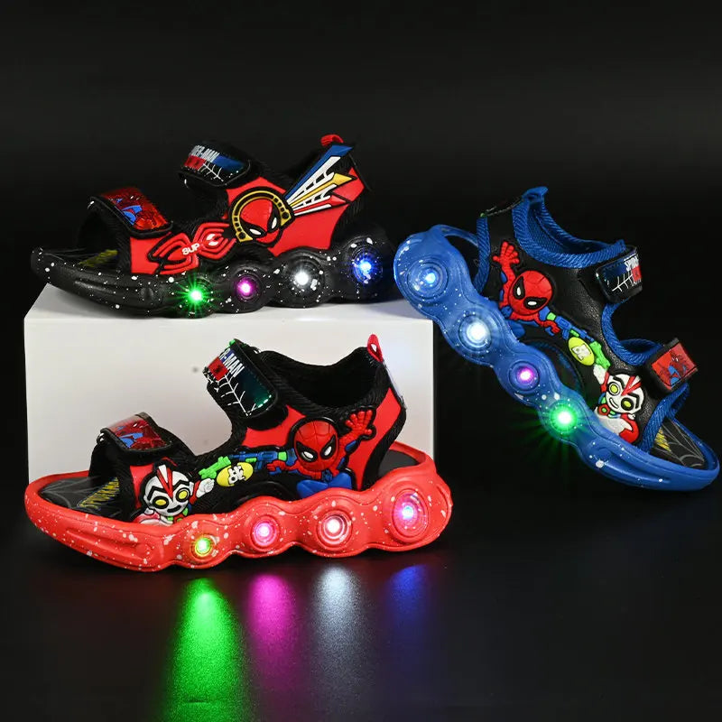 Children’s Disney Marvel Spider-Man LED Light Shoes - Image 2