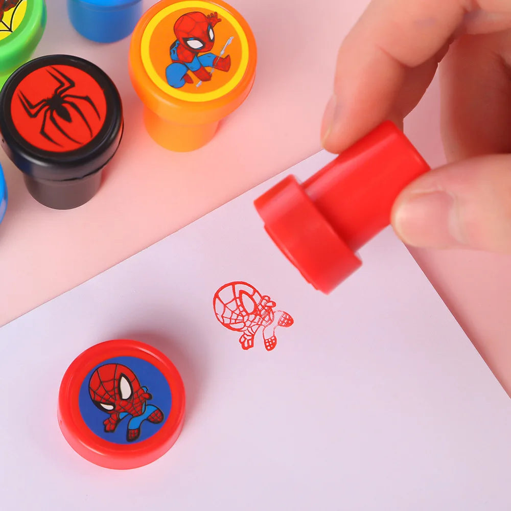 12pcs Spider-Man Stamps for Kids - Image 4